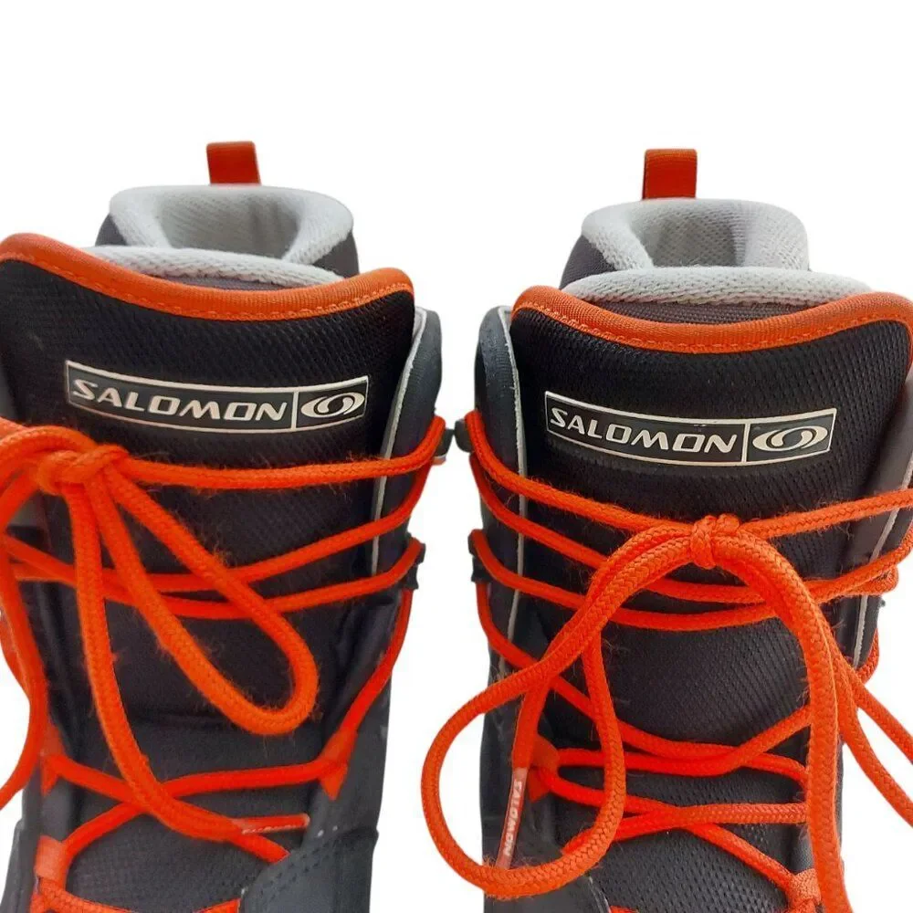 Salomon Talapus Snowboard Boots Kids 3 Black Thermicfit Insulated Winter Travel